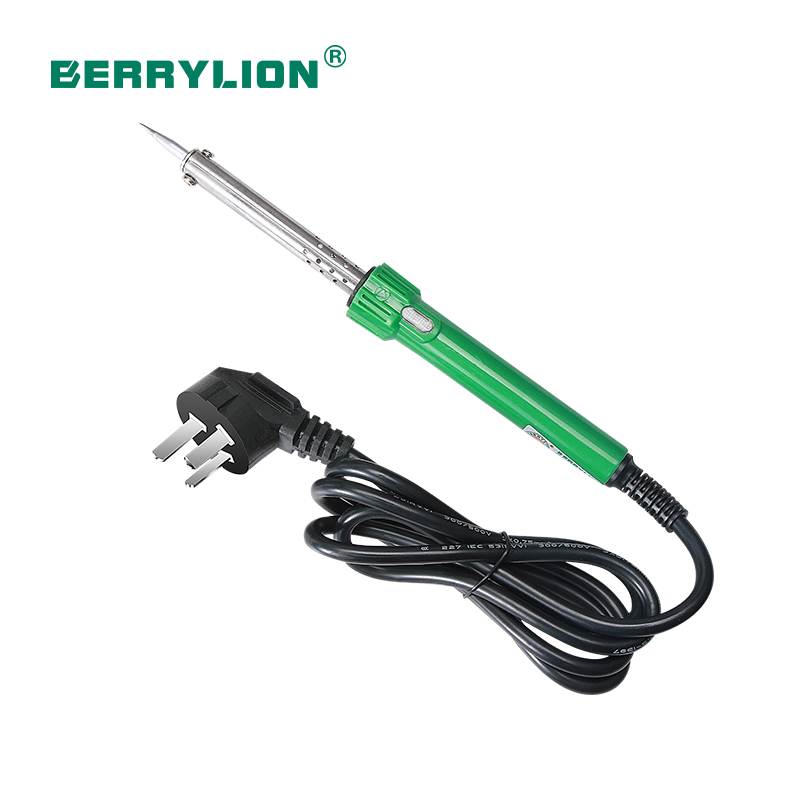Three-plug lead-free electrical iron (with light)