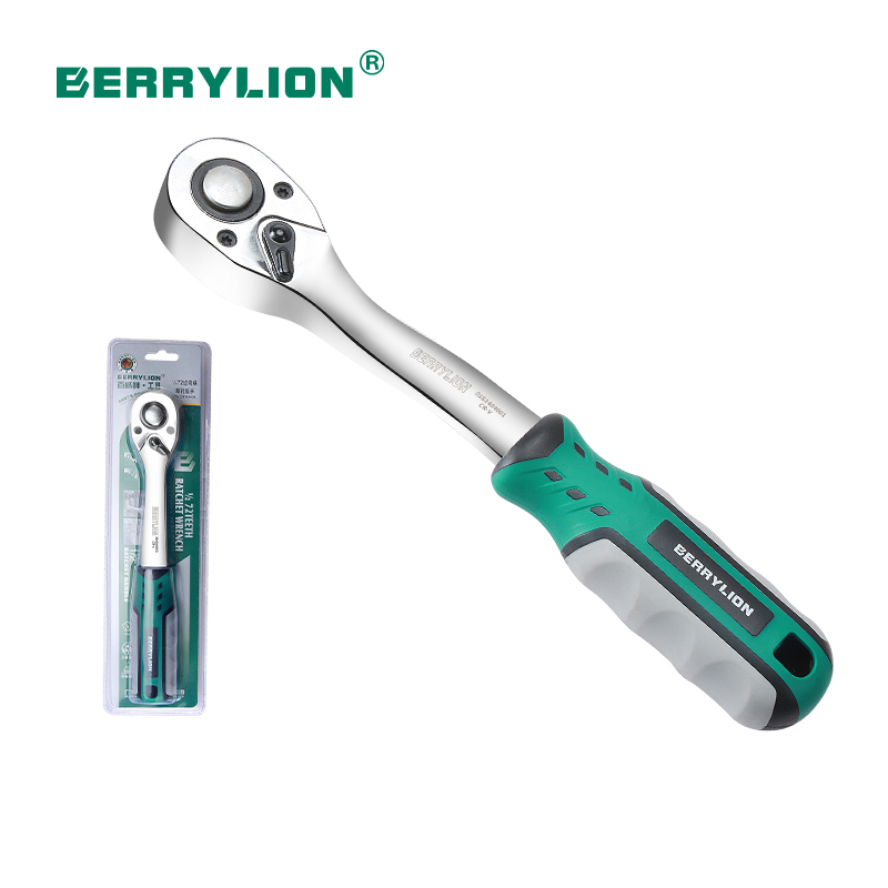 1/4 72 teeth curved handle ratchet wrench